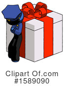 Blue Design Mascot Clipart #1589090 by Leo Blanchette