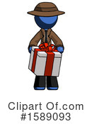 Blue Design Mascot Clipart #1589093 by Leo Blanchette