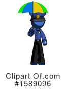 Blue Design Mascot Clipart #1589096 by Leo Blanchette