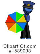 Blue Design Mascot Clipart #1589098 by Leo Blanchette