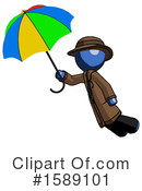 Blue Design Mascot Clipart #1589101 by Leo Blanchette