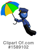 Blue Design Mascot Clipart #1589102 by Leo Blanchette