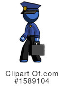 Blue Design Mascot Clipart #1589104 by Leo Blanchette