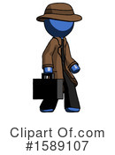 Blue Design Mascot Clipart #1589107 by Leo Blanchette