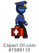 Blue Design Mascot Clipart #1589110 by Leo Blanchette
