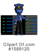 Blue Design Mascot Clipart #1589120 by Leo Blanchette