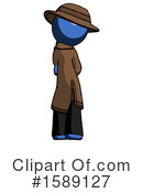 Blue Design Mascot Clipart #1589127 by Leo Blanchette