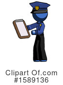 Blue Design Mascot Clipart #1589136 by Leo Blanchette