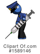 Blue Design Mascot Clipart #1589146 by Leo Blanchette