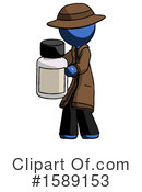 Blue Design Mascot Clipart #1589153 by Leo Blanchette