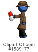 Blue Design Mascot Clipart #1589177 by Leo Blanchette