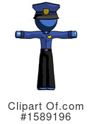 Blue Design Mascot Clipart #1589196 by Leo Blanchette