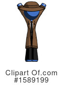 Blue Design Mascot Clipart #1589199 by Leo Blanchette