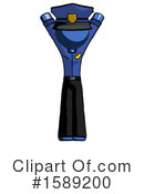 Blue Design Mascot Clipart #1589200 by Leo Blanchette