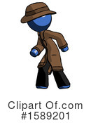Blue Design Mascot Clipart #1589201 by Leo Blanchette