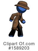 Blue Design Mascot Clipart #1589203 by Leo Blanchette