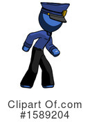 Blue Design Mascot Clipart #1589204 by Leo Blanchette
