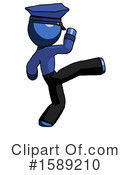 Blue Design Mascot Clipart #1589210 by Leo Blanchette