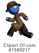 Blue Design Mascot Clipart #1589217 by Leo Blanchette