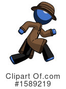 Blue Design Mascot Clipart #1589219 by Leo Blanchette