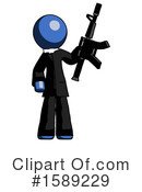 Blue Design Mascot Clipart #1589229 by Leo Blanchette