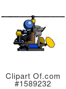 Blue Design Mascot Clipart #1589232 by Leo Blanchette