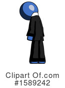 Blue Design Mascot Clipart #1589242 by Leo Blanchette