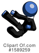 Blue Design Mascot Clipart #1589259 by Leo Blanchette