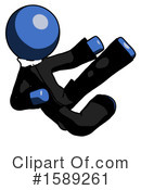 Blue Design Mascot Clipart #1589261 by Leo Blanchette