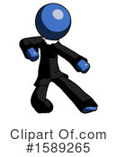 Blue Design Mascot Clipart #1589265 by Leo Blanchette