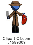 Blue Design Mascot Clipart #1589309 by Leo Blanchette