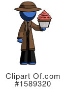 Blue Design Mascot Clipart #1589320 by Leo Blanchette