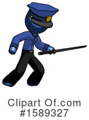 Blue Design Mascot Clipart #1589327 by Leo Blanchette