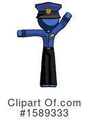Blue Design Mascot Clipart #1589333 by Leo Blanchette