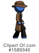 Blue Design Mascot Clipart #1589340 by Leo Blanchette