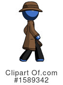 Blue Design Mascot Clipart #1589342 by Leo Blanchette