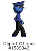 Blue Design Mascot Clipart #1589343 by Leo Blanchette