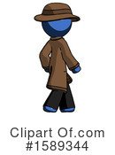 Blue Design Mascot Clipart #1589344 by Leo Blanchette
