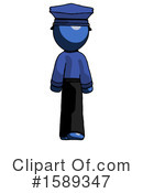 Blue Design Mascot Clipart #1589347 by Leo Blanchette