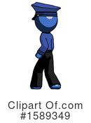 Blue Design Mascot Clipart #1589349 by Leo Blanchette