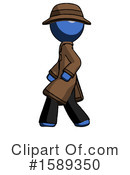 Blue Design Mascot Clipart #1589350 by Leo Blanchette