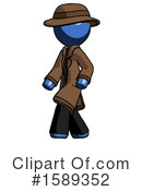 Blue Design Mascot Clipart #1589352 by Leo Blanchette