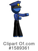 Blue Design Mascot Clipart #1589361 by Leo Blanchette