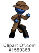 Blue Design Mascot Clipart #1589368 by Leo Blanchette