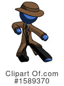 Blue Design Mascot Clipart #1589370 by Leo Blanchette