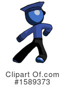 Blue Design Mascot Clipart #1589373 by Leo Blanchette