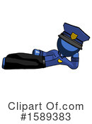 Blue Design Mascot Clipart #1589383 by Leo Blanchette