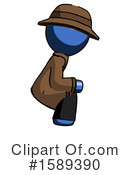 Blue Design Mascot Clipart #1589390 by Leo Blanchette