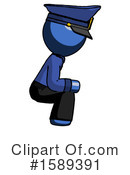 Blue Design Mascot Clipart #1589391 by Leo Blanchette