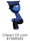 Blue Design Mascot Clipart #1589393 by Leo Blanchette